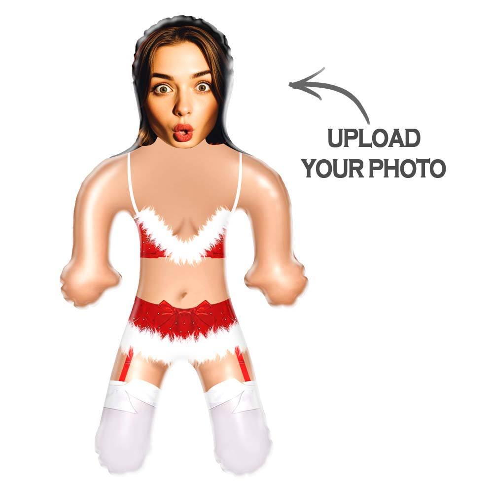 Custom Christmas Lingerie Blow Up Doll Funny Inflatable Doll Face Air Minime Doll Christmas Gift - MyJigsawPuzzleAu