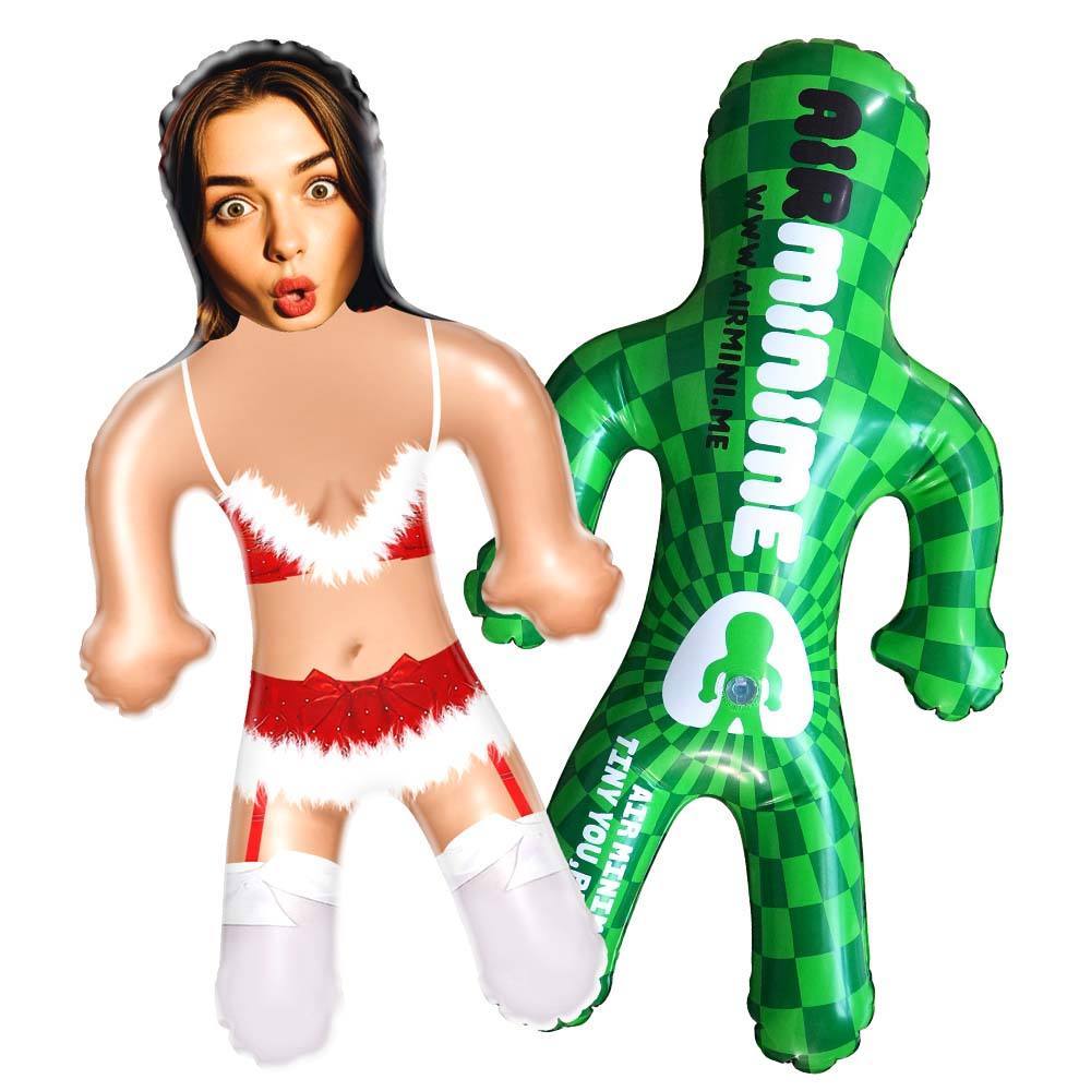 Custom Christmas Lingerie Blow Up Doll Funny Inflatable Doll Face Air Minime Doll Christmas Gift - MyJigsawPuzzleAu