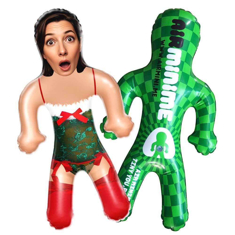 Custom Christmas Lingerie Blow Up Doll Custom Face Air Minime Doll Funny Inflatable Doll Christmas Gift - MyJigsawPuzzleAu
