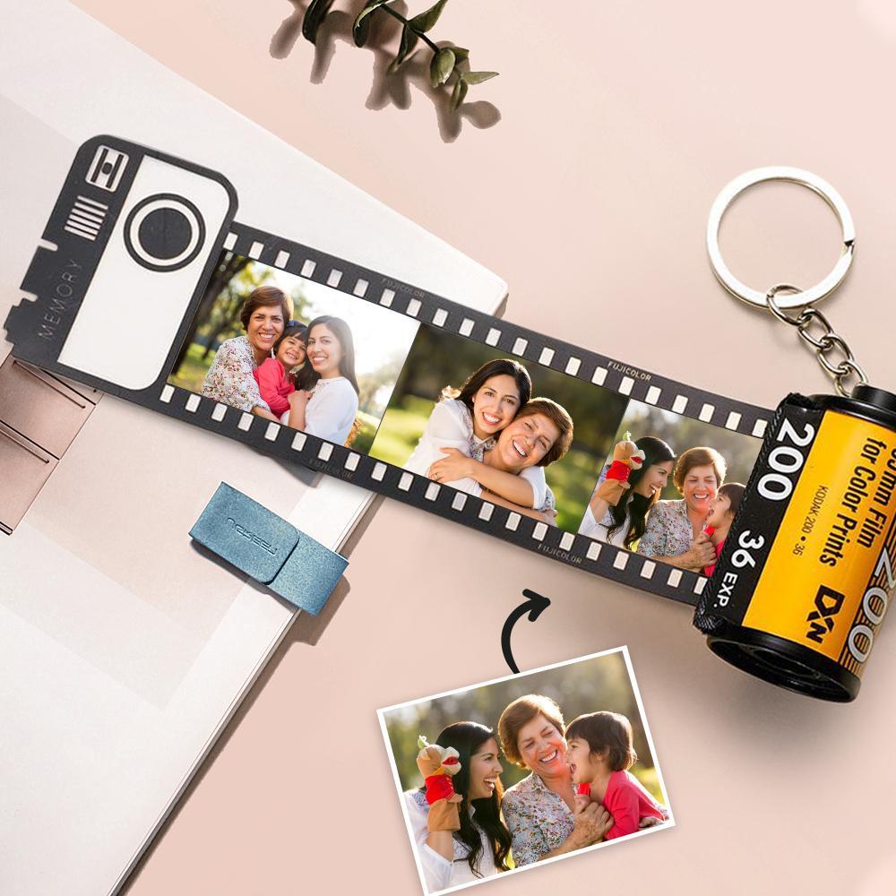 Graduation Gift Custom Colorful Camera Roll Keyring - MyJigsawPuzzleAu
