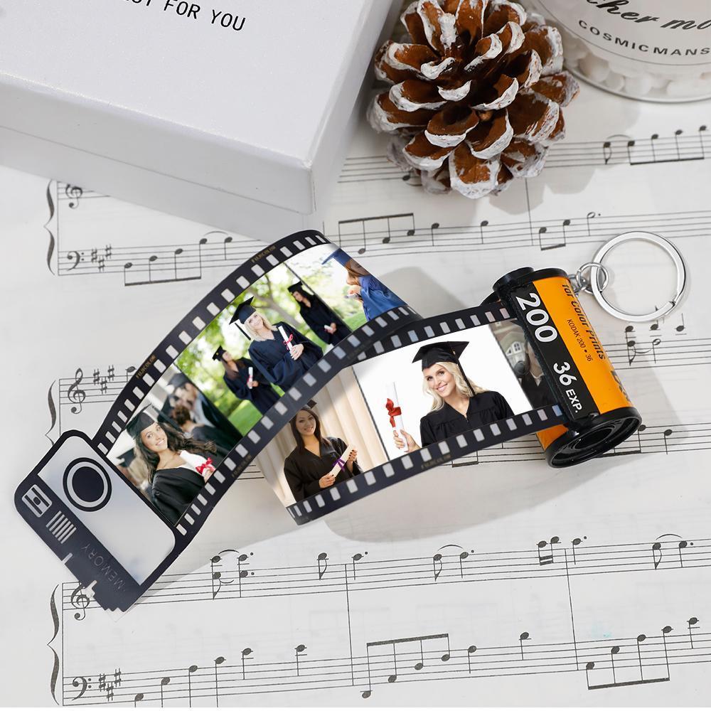 Custom Colorful Camera Roll Keyring - Graduation Momery Gift For Student - MyJigsawPuzzleAu