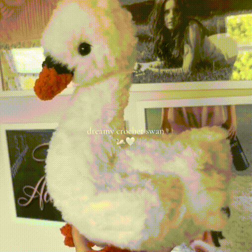 Crochet Plush with Pattern Cute Animal Knitted Plush Toy Cute Fluffy Fur Plush Bunny, Panda, Sloth, Cat, Swan, Deer, Cow, Penguin, Hedgehog Knitted Gift - MyJigsawPuzzleAu