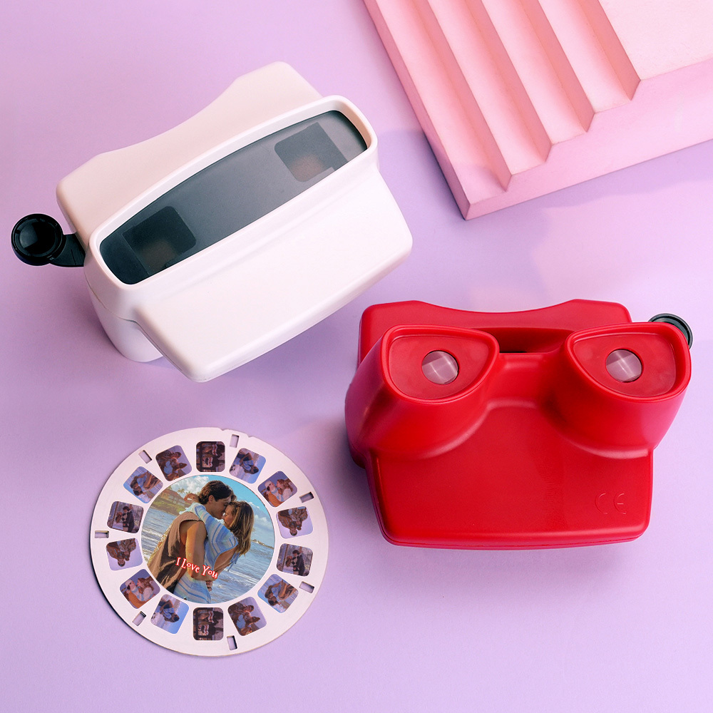 Custom 3D Viewfinder and Reel-Personalised Gifts Text and Photo Viewer with Your Own Photos