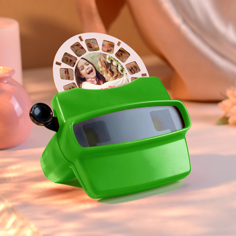 Custom 3D Viewfinder and Reel-Personalized Mother‘s Day Gifts Text and Photo Viewer with Your Own Photos for Mom