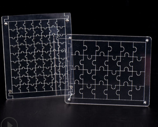 Puzzle Impossible Clear Jigsaw Puzzle Transparent Jigsaw Puzzles Acrylic Puzzle for Adults and Kids£¨with Frame£?
