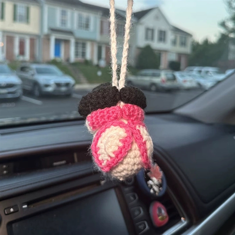 Crochet Spiderman Car Hanger Ornament Accessories, Handmade Amigurumi Plush Car Decor, Cute Super Hero Bag Charm Keychain, Gift for Him Her - MyJigsawPuzzleAu