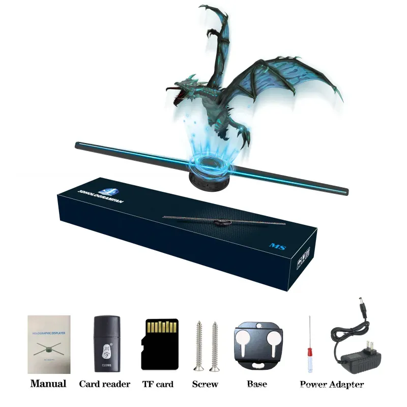 Hologram Led Fan 3d Holographic Fan Screen Hd Version Naked Eye 3d Home Decor - MyJigsawPuzzleAu