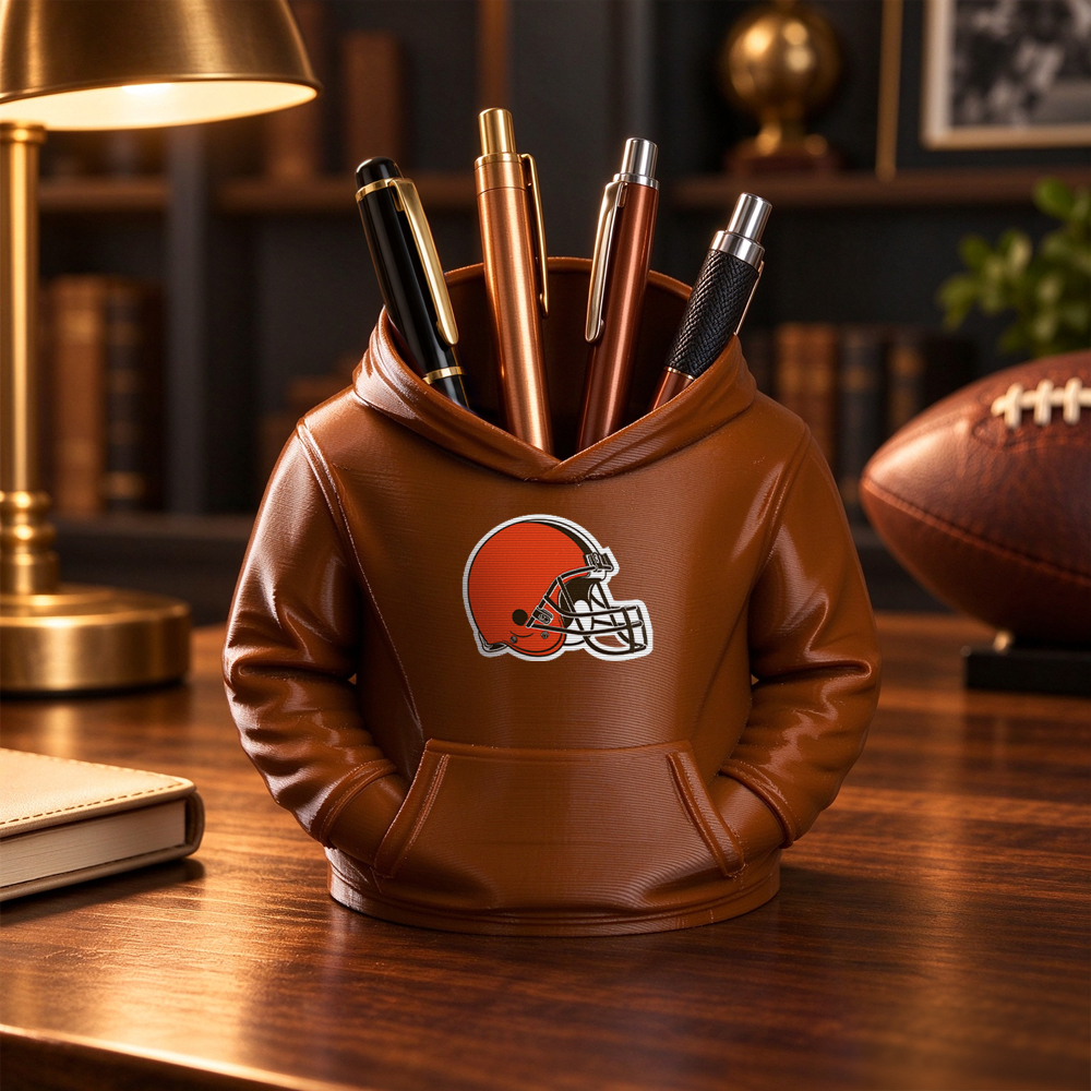 3D Printed Football Hoodie Pen Holder | Team Desk Organizer - MyJigsawPuzzleAu