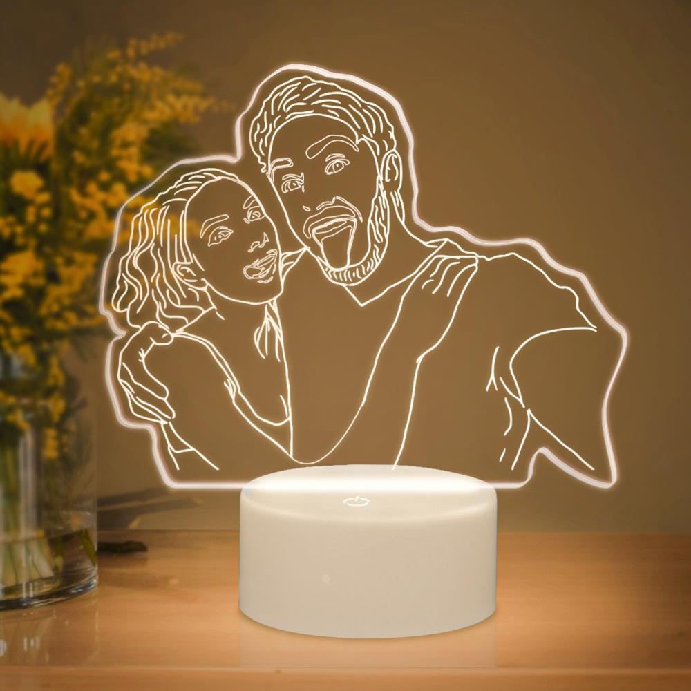 Mother's Day Gifts Portrait Lamp Custom Photo Lamp LED Light