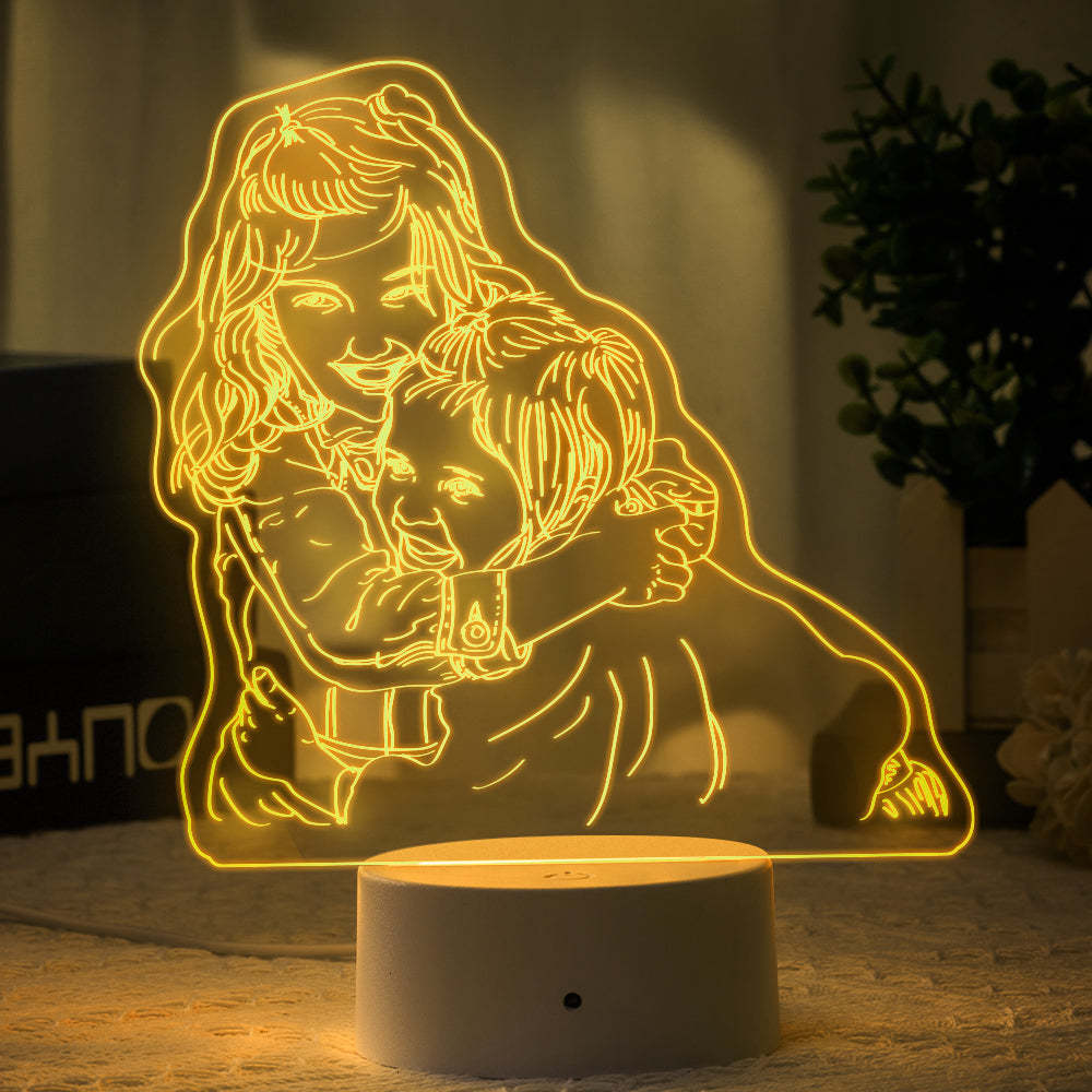 Mother's Day Gifts Portrait Lamp Custom Photo Lamp LED Light