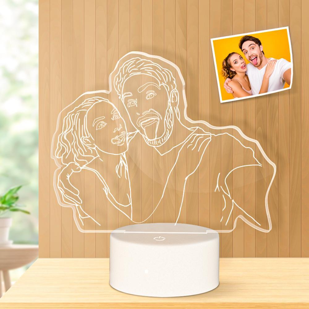 Mother's Day Gifts Portrait Lamp Custom Photo Lamp LED Light