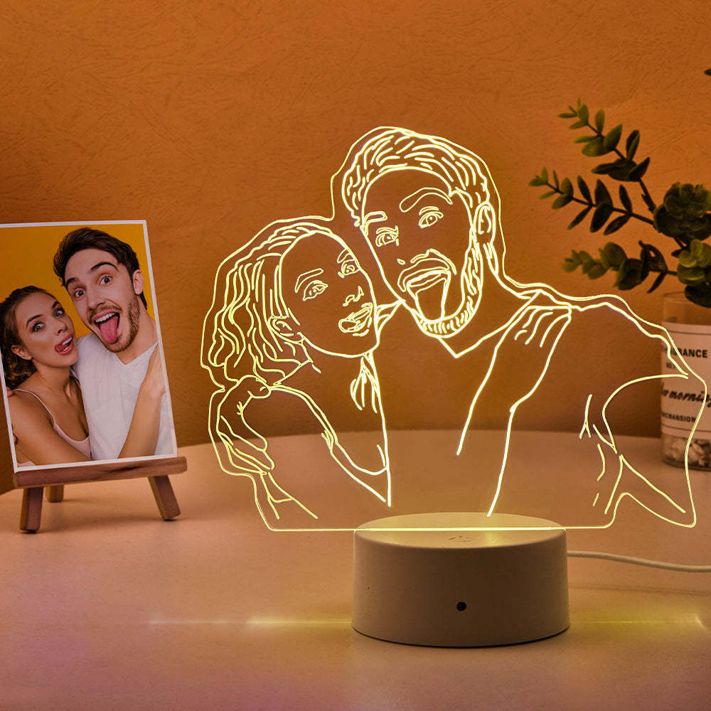 Mother's Day Gifts Portrait Lamp Custom Photo Lamp LED Light