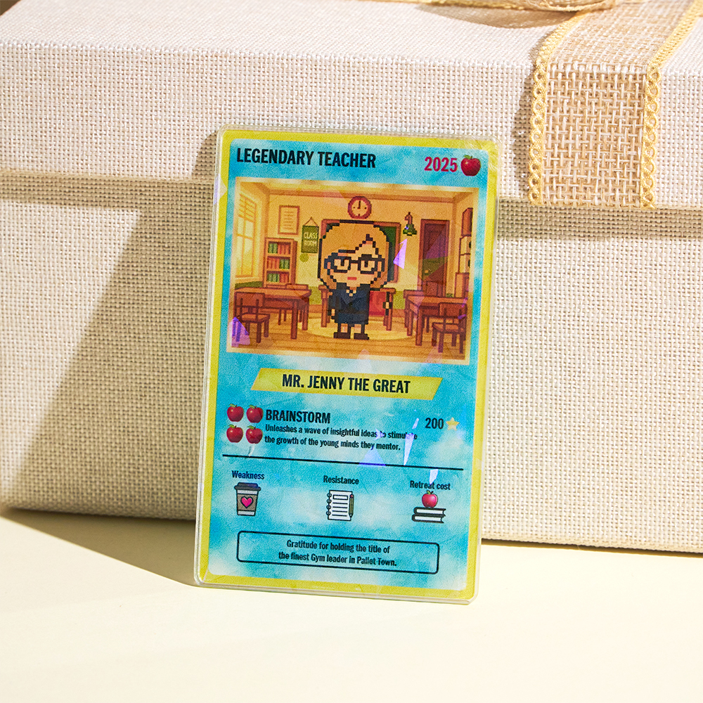 Personalized Poke Card Anime Acrylic Card for Couple Legendary Card Hologram Ornament Anniversary Gift - MyJigsawPuzzleAu