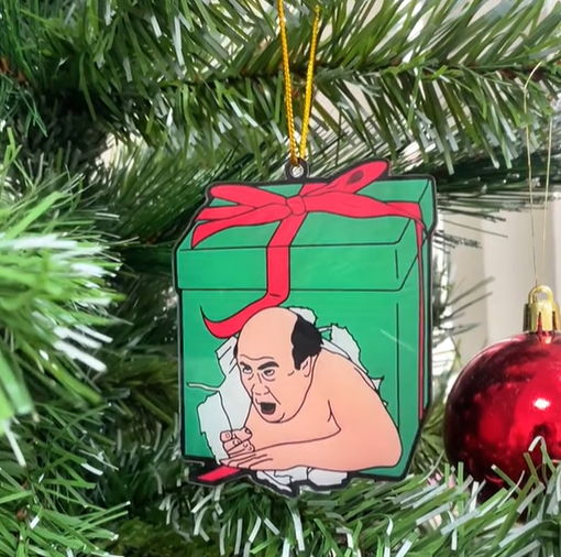Hanging Frank Reynolds Keychain / Christmas Ornament  - It's Always Sunny in Philadelphia - MyJigsawPuzzleAu