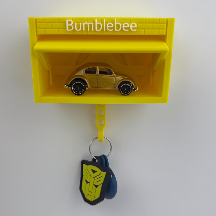 Mini Garage Key Holder for 1:64 Scale Cars Wall Mount Display Gift for Car Lovers - MyJigsawPuzzleAu