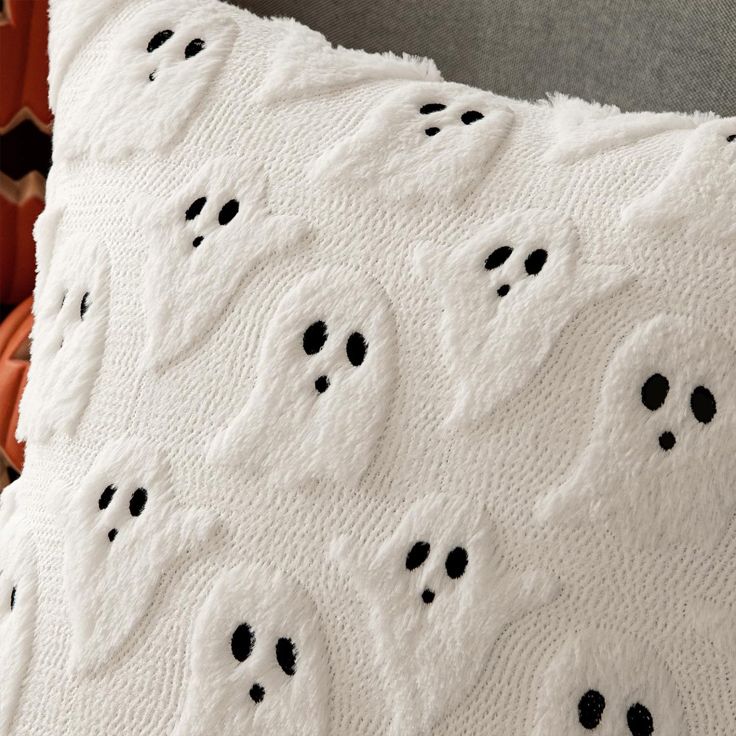 Halloween Pillow Covers Cute Ghost Decor Set of 2 18x18 - MyJigsawPuzzleAu