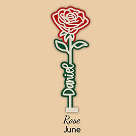 Personalised Colorful Birthday Flowers Customized Name Home Decoration Mother's Day Gift for Mum - MyJigsawPuzzleAu