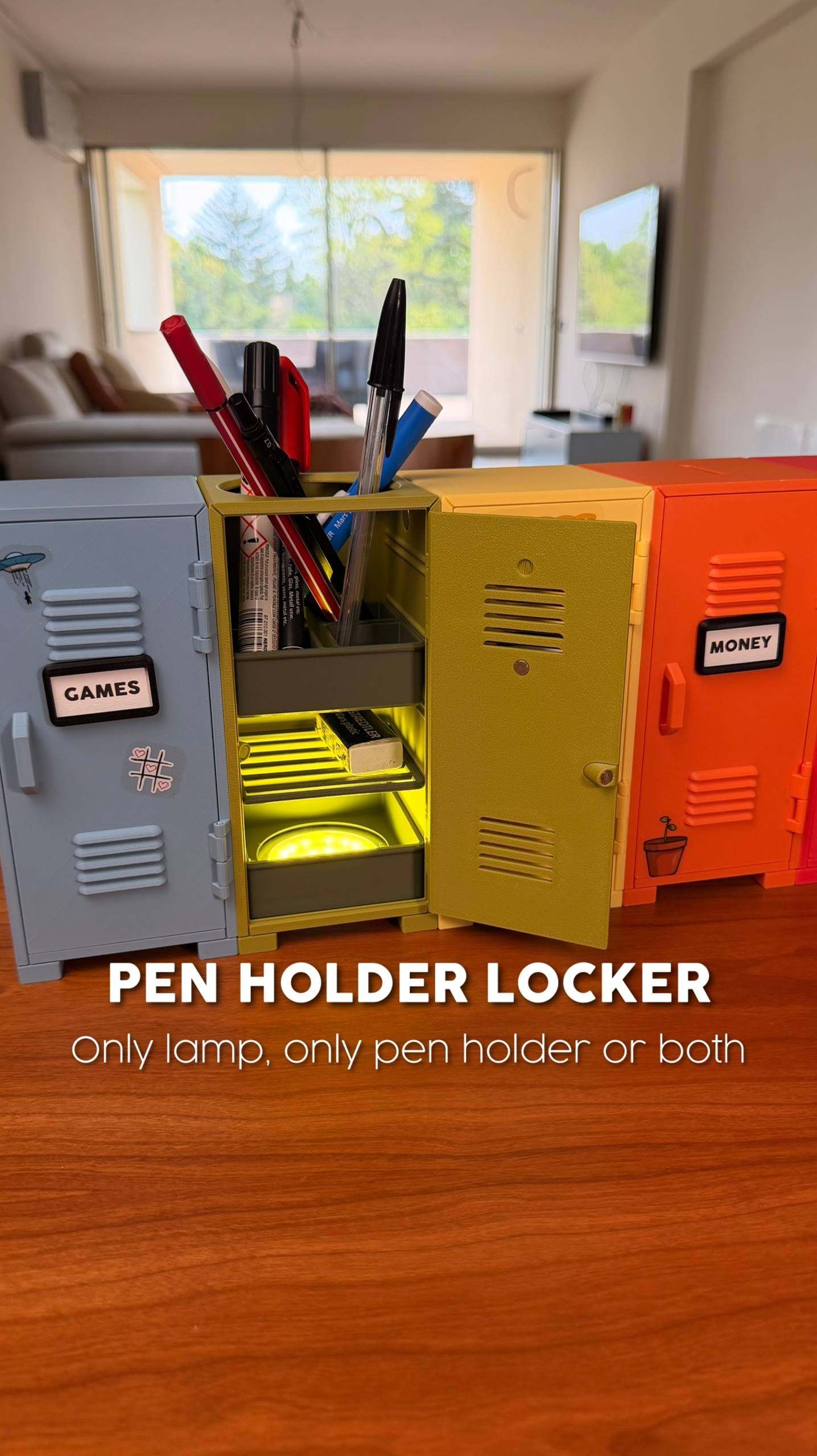 Photo Locker Personalied 3D-printed American Locker with Photo Frame & Label Tag for Couples