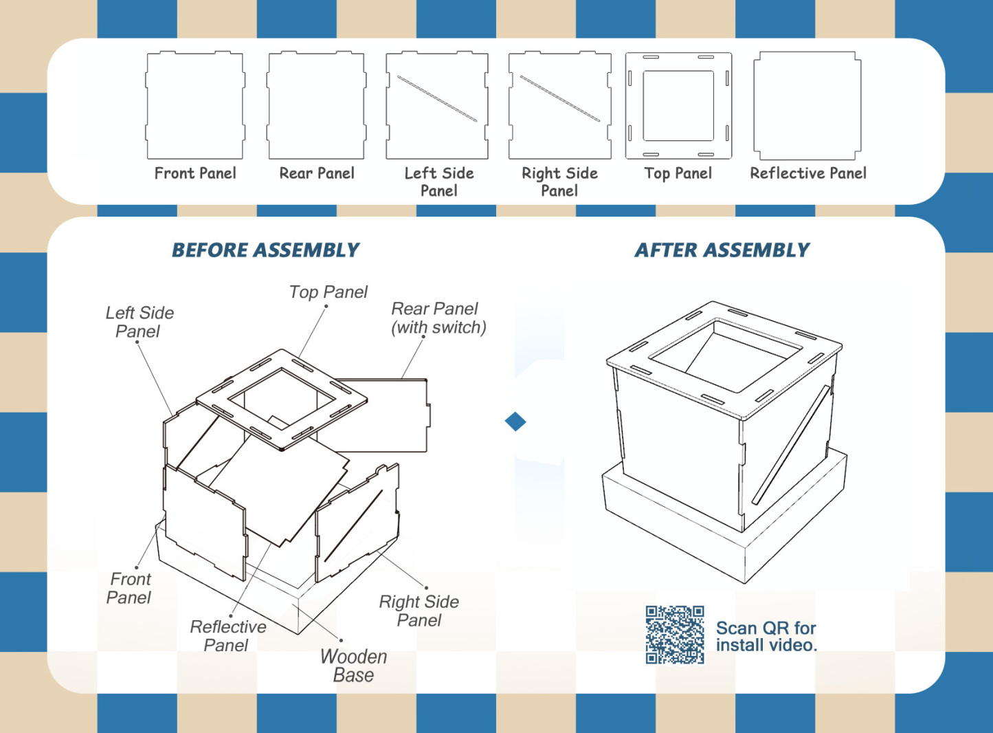 Lumina Boxes Custom Pet Digital Hologram House with Wooden Base - MyJigsawPuzzleAu