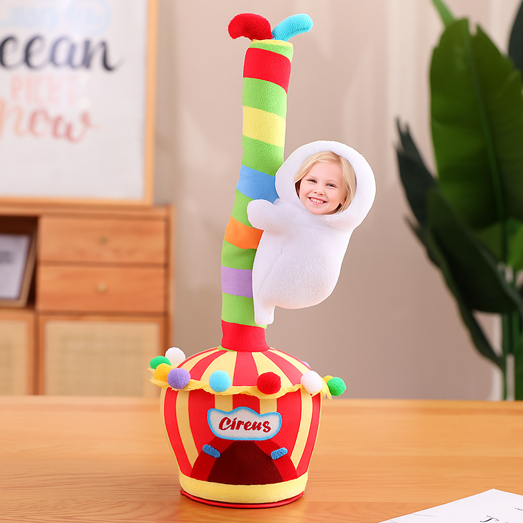 Personalized printable photo can sing and dance funny doll plush toy men and women birthday girlfriend Valentine's Day gift - MyJigsawPuzzleAu