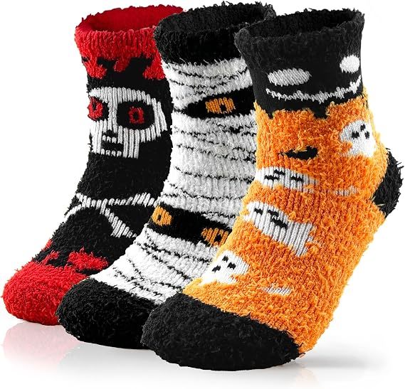 Ultra Luxe Soft Fuzzy Cloud Socks-Super Warm Cozy Fall Halloween Gifts for Women Men-Luxurious Fabric - MyJigsawPuzzleAu