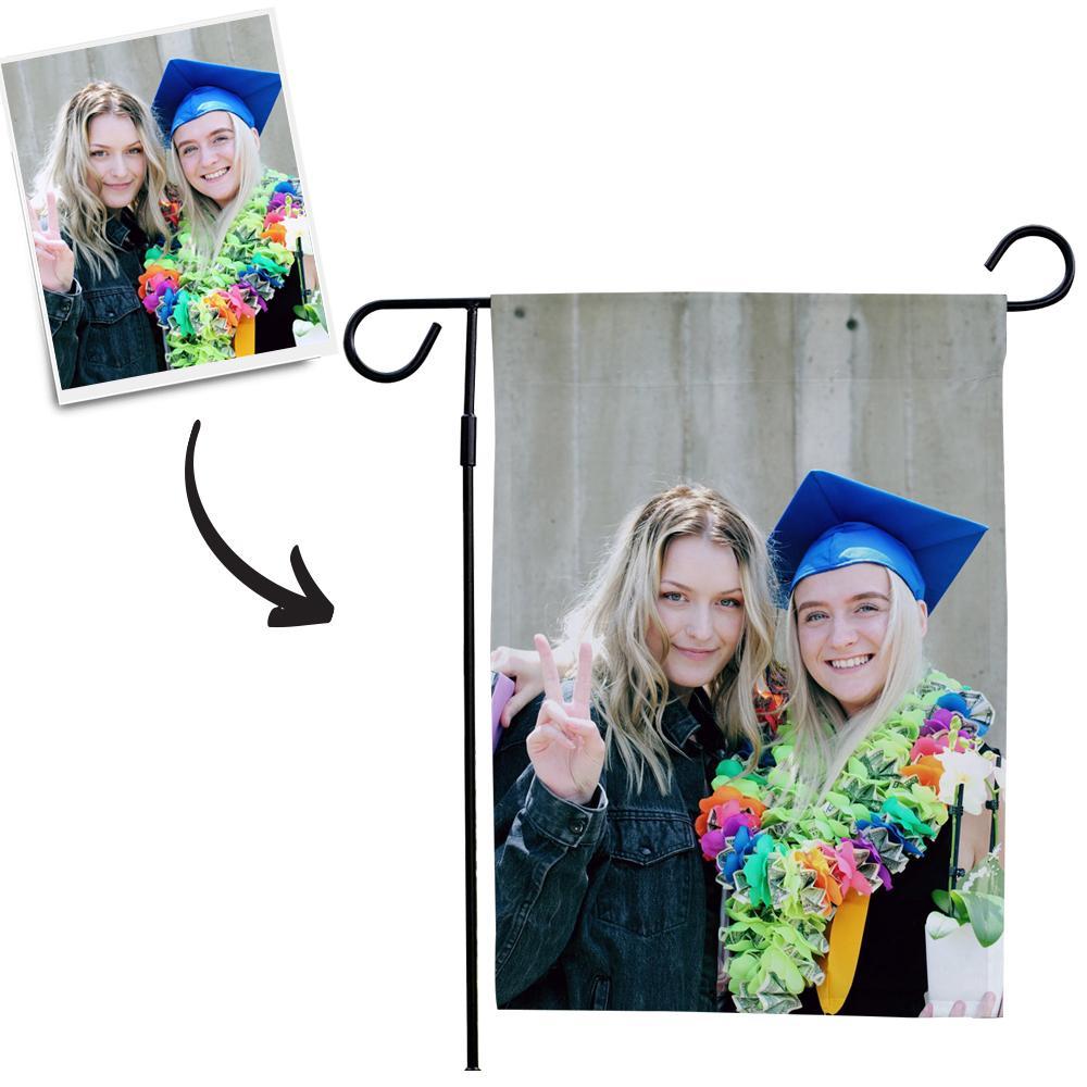 2021 Graduation Flags Custom Graduation Photo Garden Flag Outdoor (12in x 18in) - MyJigsawPuzzleAu