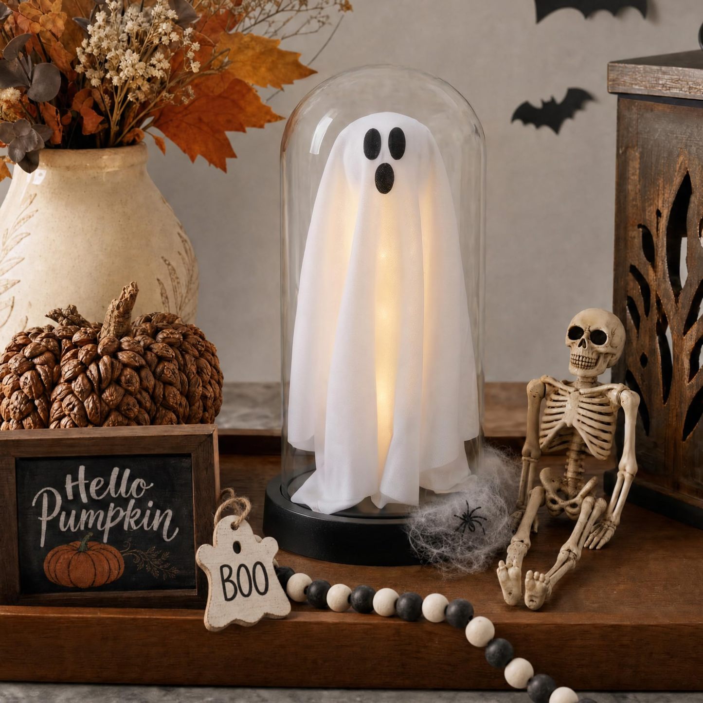 Glass Ghost Light Spooky Bat Light Lamp Decor - MyJigsawPuzzleAu