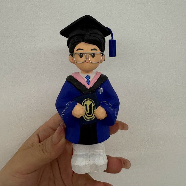 Custom Wooden Single-Person Photo Figurine Personalized Flat or 3D Handmade Miniature Figure - MyJigsawPuzzleAu