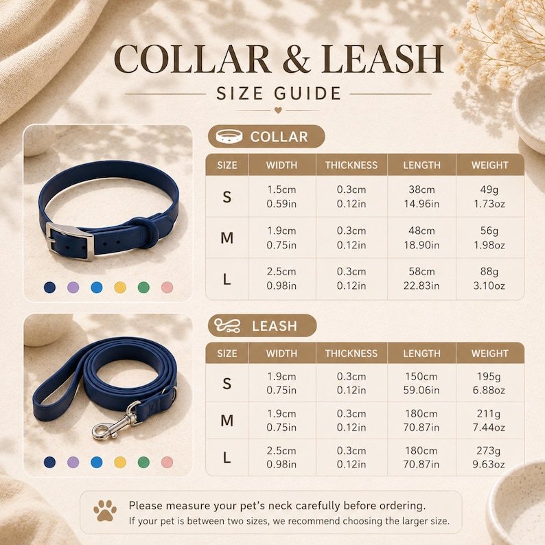 Personalized Waterproof Silicone Pet Collar Replaceable Letter Charms Pet Collar & Leash Set Easy to Clean Outdoor Pet Supplies - MyJigsawPuzzleAu