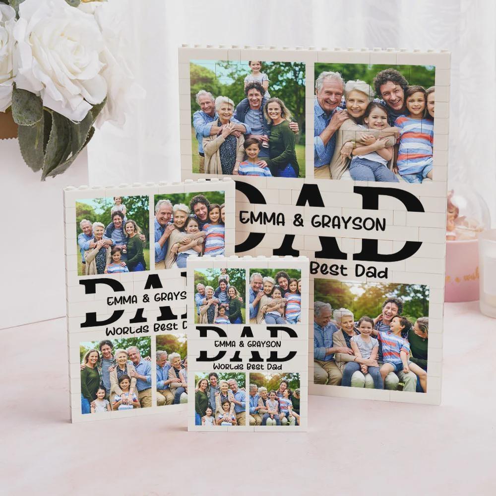 Custom Photo Brick Puzzle Frame – Build Gentle Love, A Meaningful Gift for Dad & Father's Day