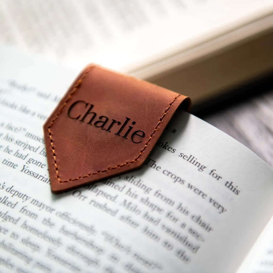 Premium Magnetic Bookmark for Professionals Engraved Company Logo Elegant Office Desk Accessory - MyJigsawPuzzleAu