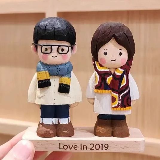 Custom Wooden Single-Person Photo Figurine Personalized Flat or 3D Handmade Miniature Figure - MyJigsawPuzzleAu