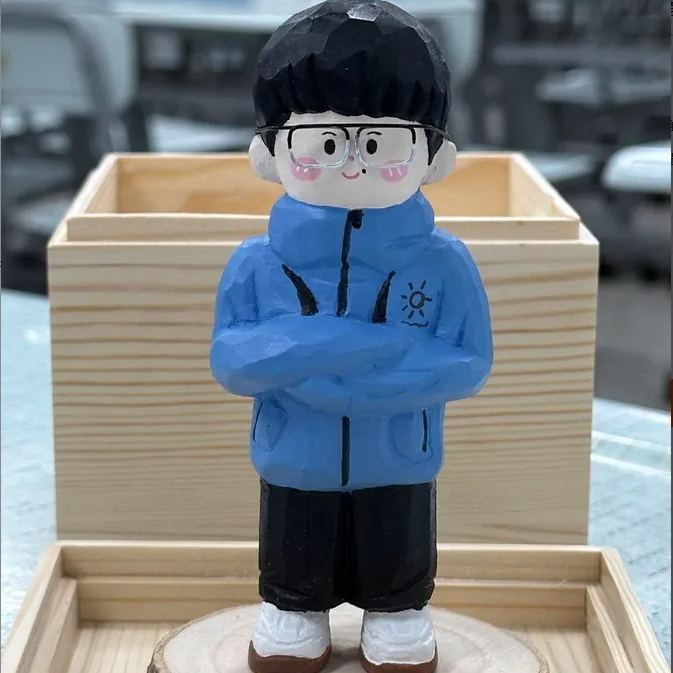 Custom Wooden Single-Person Photo Figurine Personalized Flat or 3D Handmade Miniature Figure - MyJigsawPuzzleAu