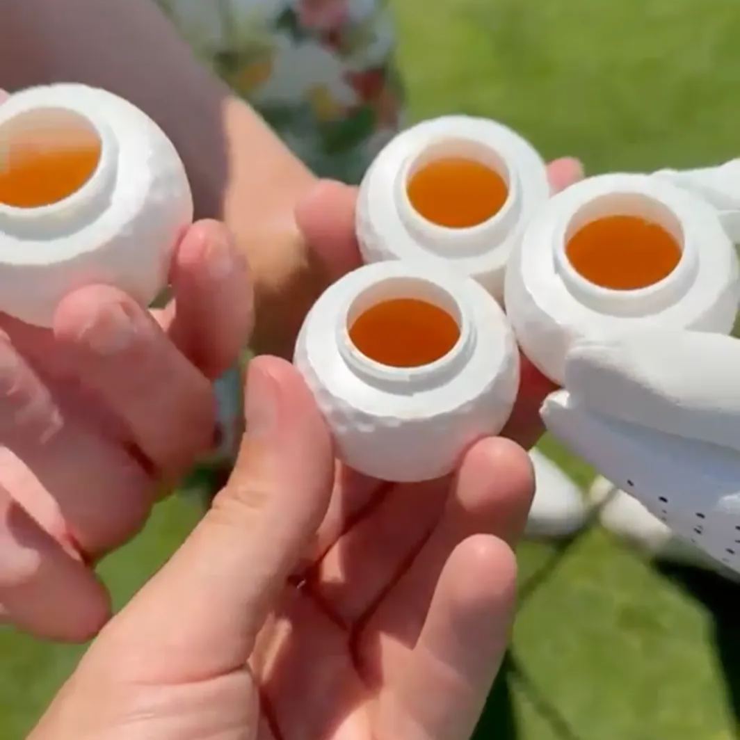 Golf Shot Glass Set Fun Drink Sport Shots for Golf Lovers & Parties 3pc/box