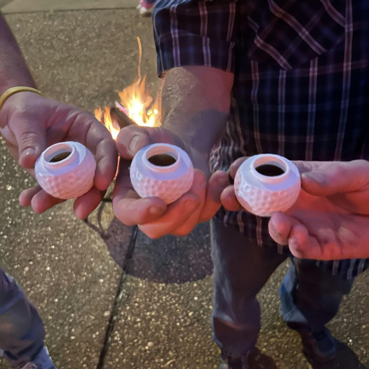 Golf Shot Glass Set Fun Drink Sport Shots for Golf Lovers & Parties 3pc/box