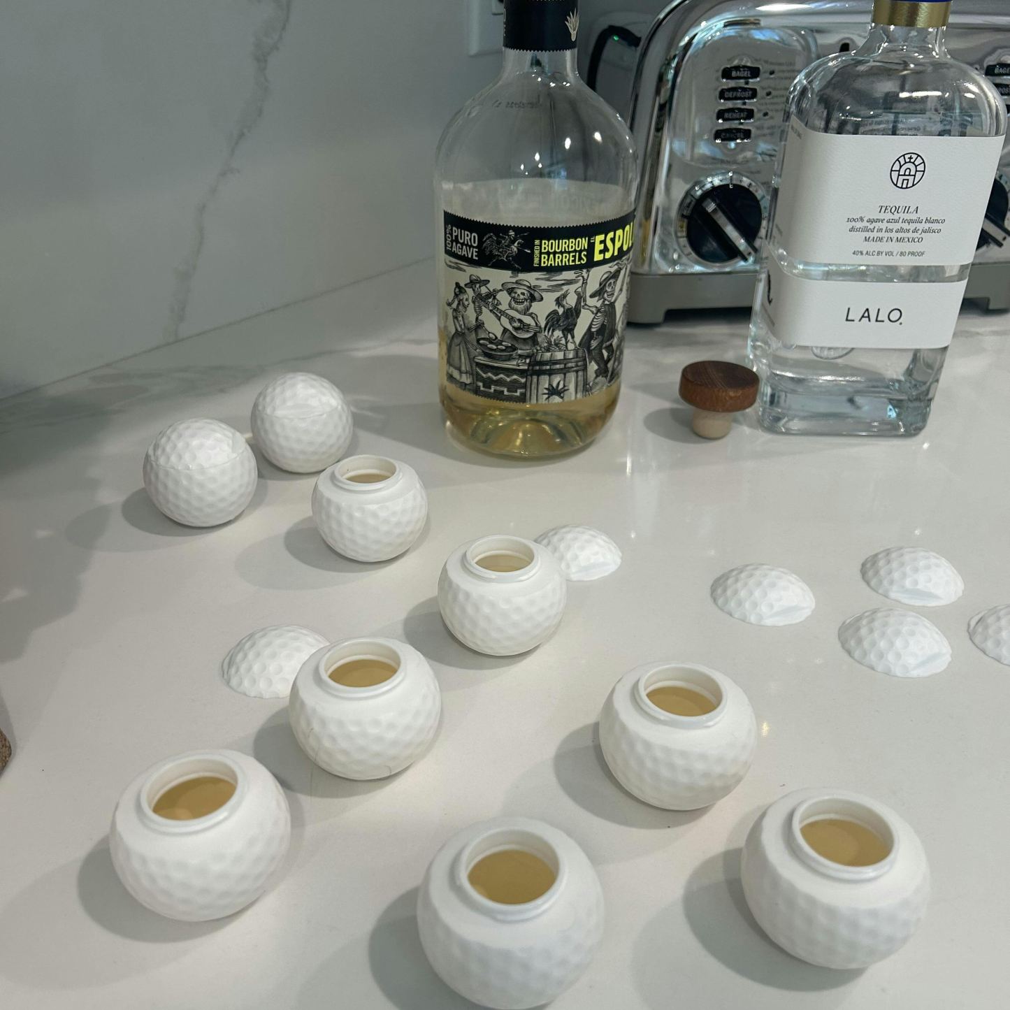 Golf Shot Glass Set Fun Drink Sport Shots for Golf Lovers & Parties 3pc/box