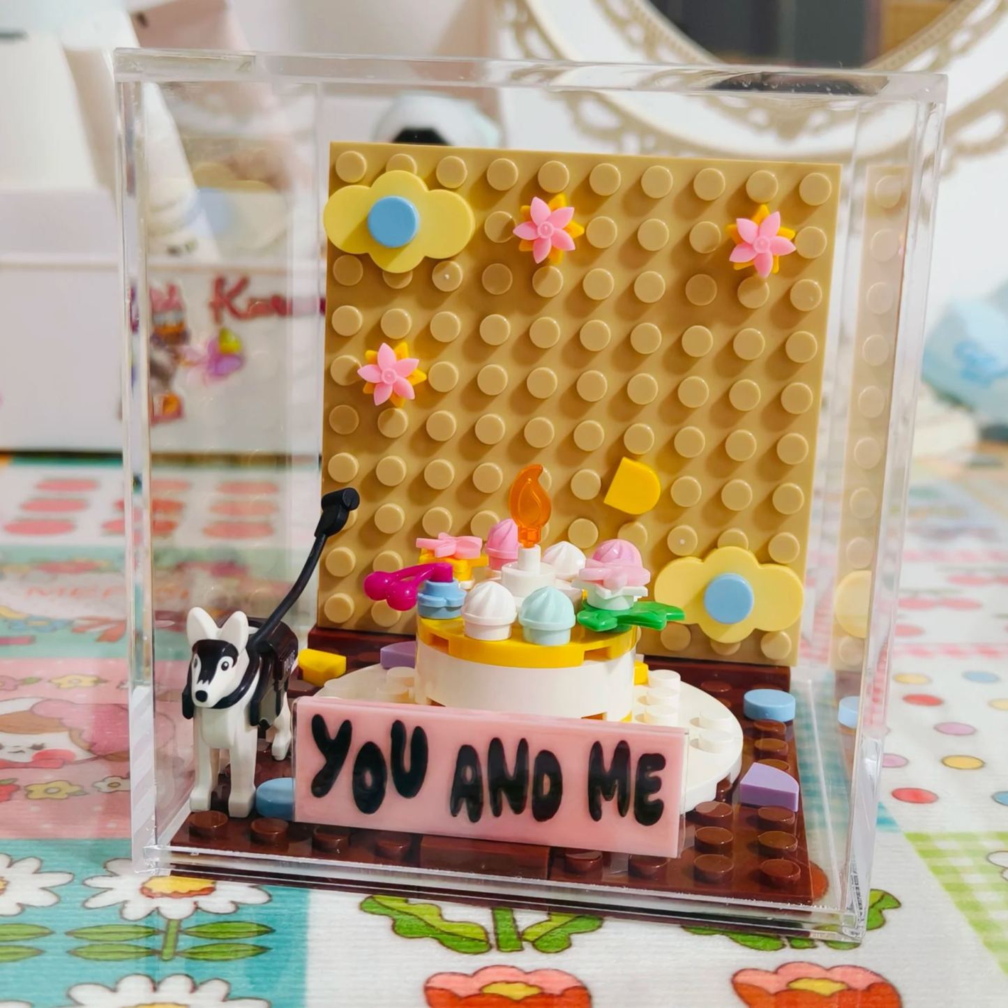 Personalized Photo Music Brick Figure Light Box Custom Couple Memory Lamp with Name & Music Playback for Birhthday - MyJigsawPuzzleAu