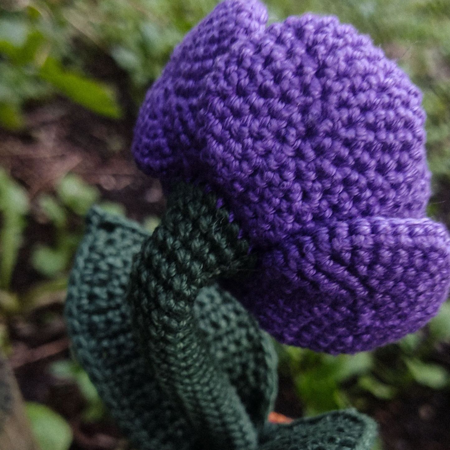 Crochet Halloween Eye Flower, Amigurumi Creepy Plant decoration, Fake Plant Rose Eye - MyJigsawPuzzleAu