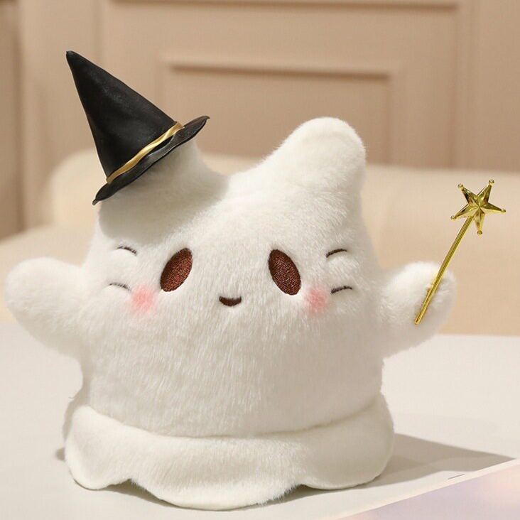 Halloween Plush Toy Soft Stuffed Ghost Bat Pumpkin Grim Reaper Dolls Cute Plushies for Kids Halloween Party Favors Home Decor - MyJigsawPuzzleAu