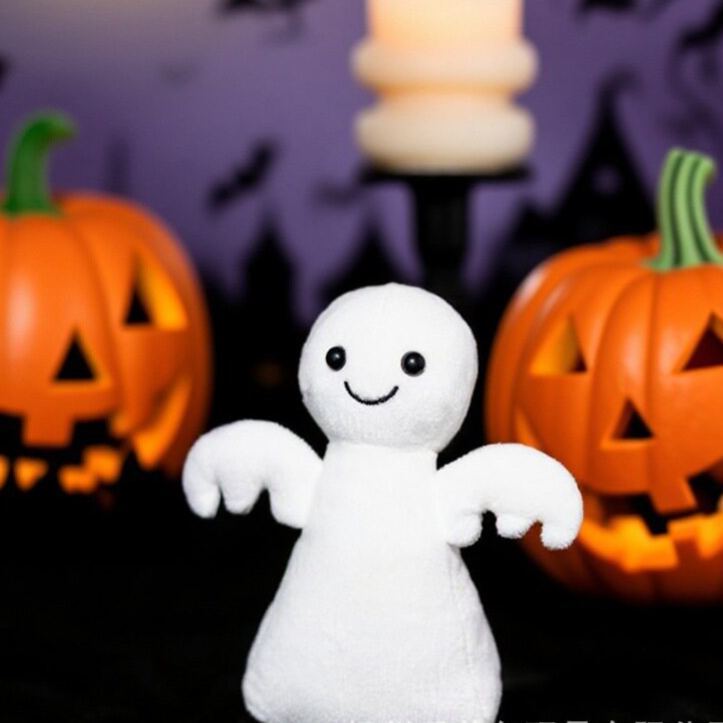 Halloween Plush Toy Soft Stuffed Ghost Bat Pumpkin Grim Reaper Dolls Cute Plushies for Kids Halloween Party Favors Home Decor - MyJigsawPuzzleAu