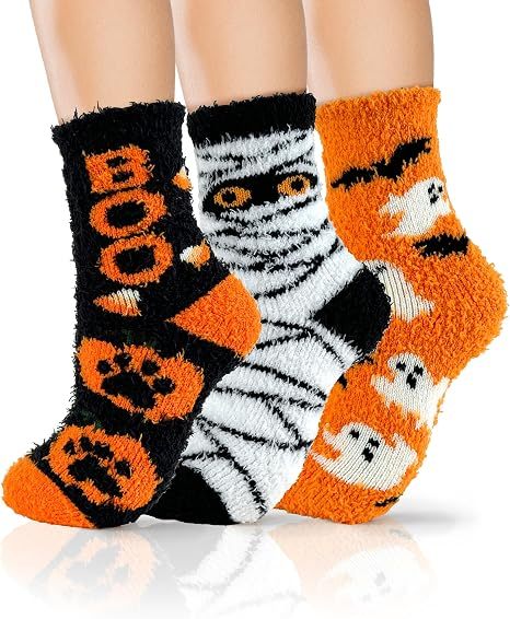 Ultra Luxe Soft Fuzzy Cloud Socks-Super Warm Cozy Fall Halloween Gifts for Women Men-Luxurious Fabric - MyJigsawPuzzleAu