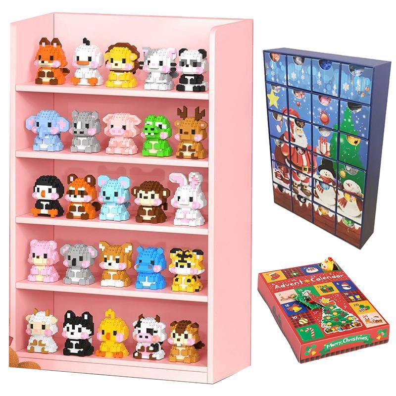 12/24 Days Christmas Advent Calendar Mini Christmas Building Blocks The Best of Creative Gift - MyJigsawPuzzleAu