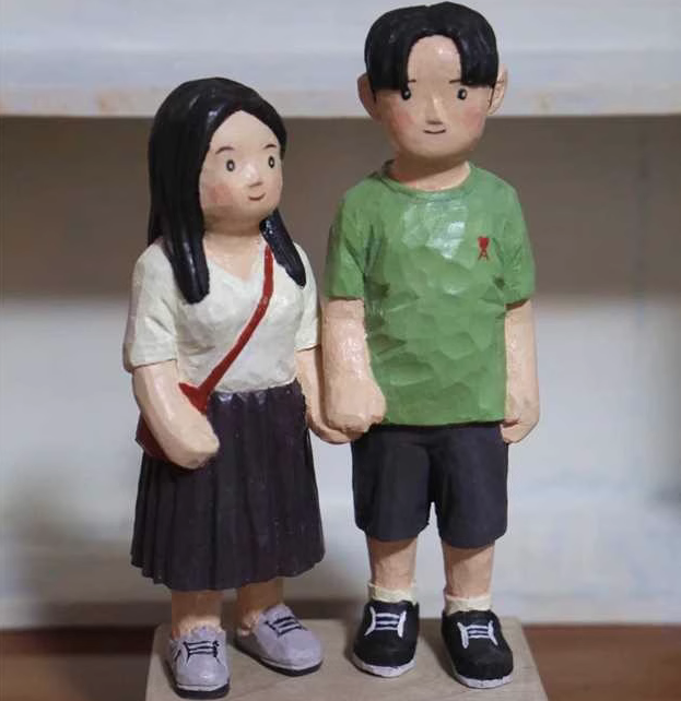 Custom Wooden Single-Person Photo Figurine Personalized Flat or 3D Handmade Miniature Figure - MyJigsawPuzzleAu