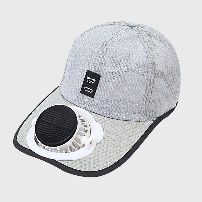 Solar Fan Cap,2026 Summer Breathable Mesh with Solar Charging Fan , Sun Protection Baseball Cap Golf Hat for Hiking,Travel - MyJigsawPuzzleAu