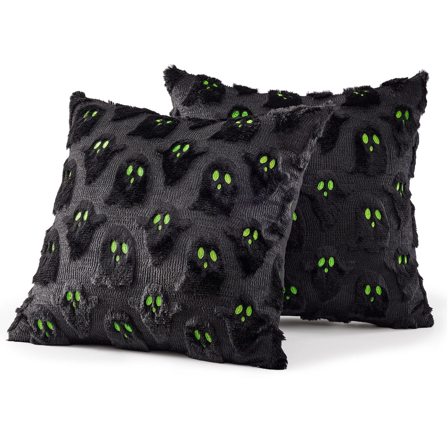 Halloween Pillow Covers Cute Ghost Decor Set of 2 18x18 - MyJigsawPuzzleAu
