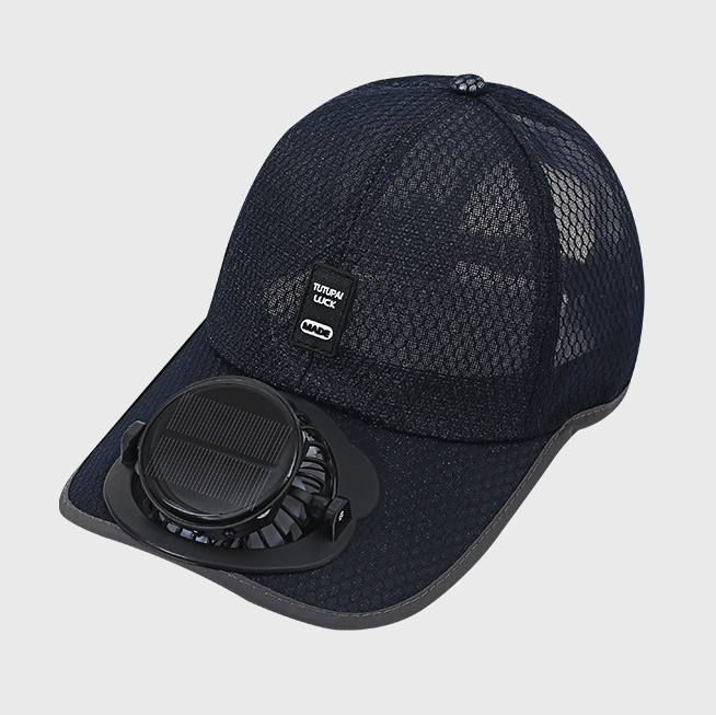 Solar Fan Cap,2026 Summer Breathable Mesh with Solar Charging Fan , Sun Protection Baseball Cap Golf Hat for Hiking,Travel - MyJigsawPuzzleAu