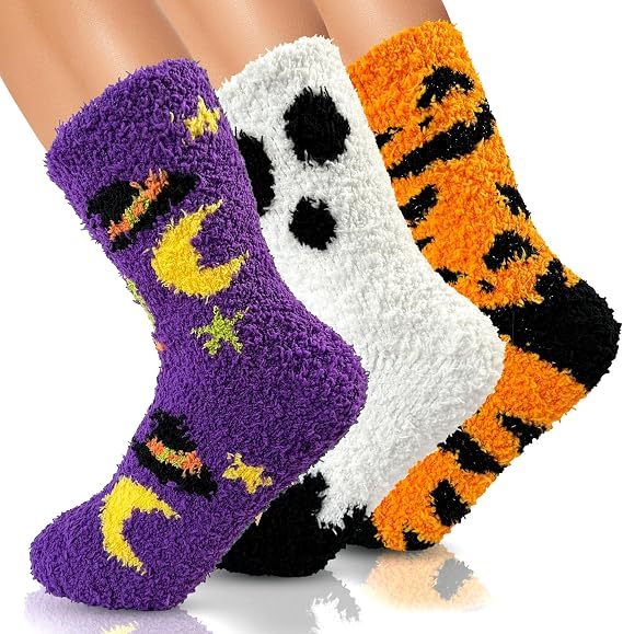 Ultra Luxe Soft Fuzzy Cloud Socks-Super Warm Cozy Fall Halloween Gifts for Women Men-Luxurious Fabric - MyJigsawPuzzleAu