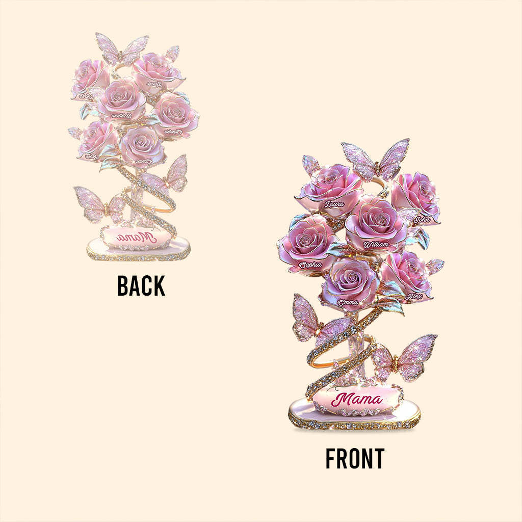 My Garden Gift For Mom, Grandma - Personalized Mother Custom Shaped Acrylic Plaque
