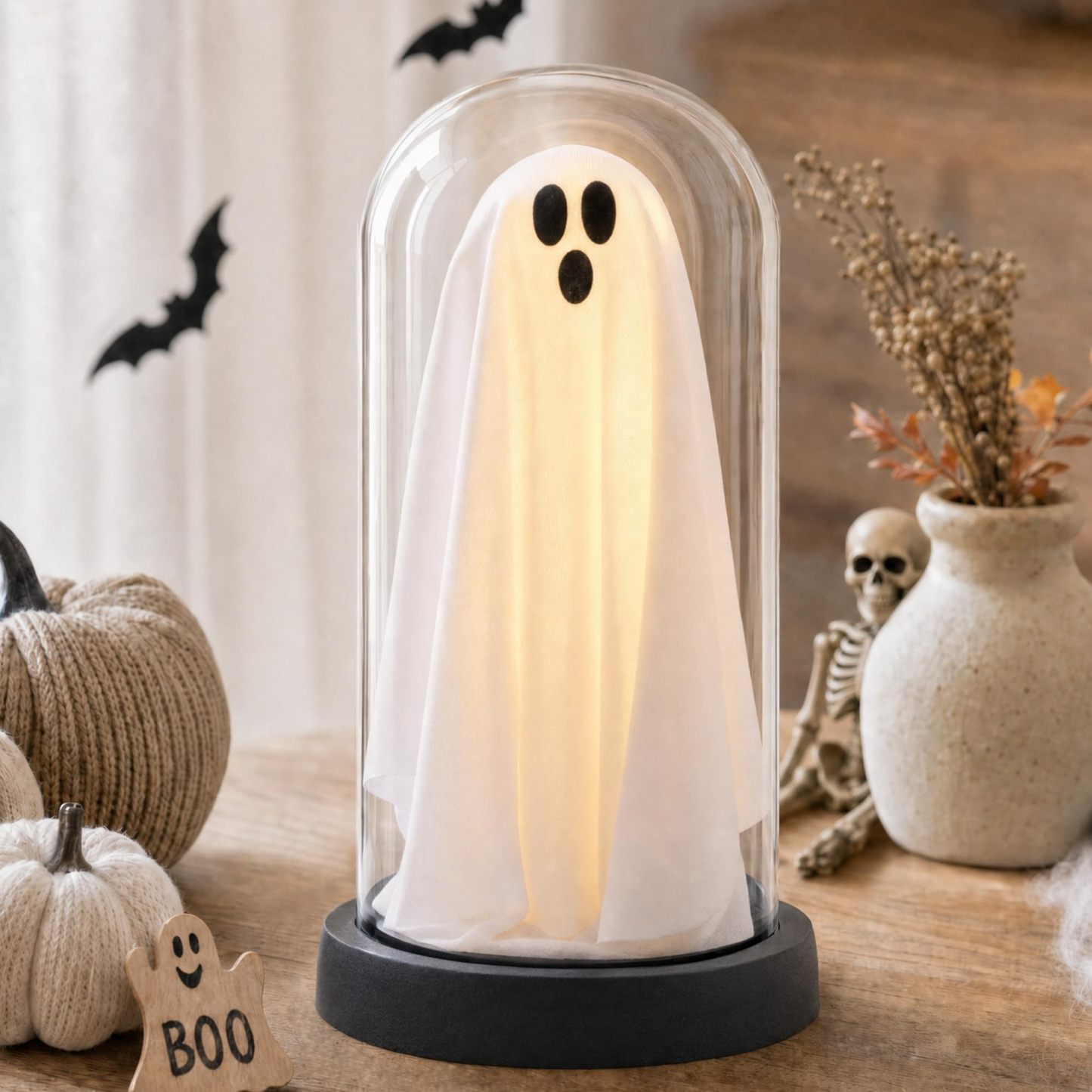 Glass Ghost Light Spooky Bat Light Lamp Decor - MyJigsawPuzzleAu