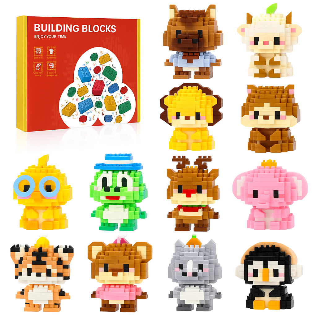 12/24 Days Christmas Advent Calendar Mini Christmas Building Blocks The Best of Creative Gift - MyJigsawPuzzleAu